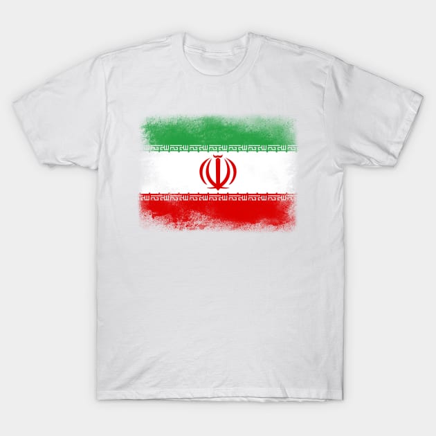 Iran Flag T-Shirt by psychoshadow